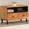 Image de Meuble Tv 70x33x46 Cm Bois D'acacia Massif Vidaxl