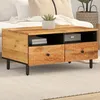 Image de Table Basse 80x54x40 Cm Bois Massif D'acacia Vidaxl