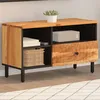 Image de Meuble Tv 80x33x46 Cm Bois D'acacia Massif Vidaxl