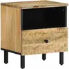 Image de Table De Chevet 40x33x46 Cm Bois De Manguier Solide Vidaxl