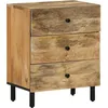 Image de Table De Chevet 50x33x60 Cm Bois De Manguier Massif Vidaxl