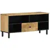 Image de Meuble Tv 100x33x46 Cm Bois Massif De Manguier Vidaxl