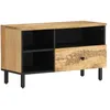 Image de Meuble Tv 80x33x46 Cm Bois Massif De Manguier Vidaxl
