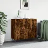 Image de Buffet Chêne Fumé 90x34x80 Cm Bois D'ingénierie Vidaxl