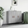Image de Buffet Sonoma Gris 90x34x80 Cm Bois D'ingénierie Vidaxl
