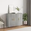 Image de Buffet Sonoma Gris 90x34x80 Cm Bois D'ingénierie Vidaxl