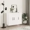 Image de Buffet Blanc 90x34x80 Cm Bois D'ingénierie Vidaxl