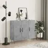 Image de Buffet Gris Béton 90x34x80 Cm Bois D'ingénierie Vidaxl