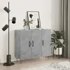 Image de vidaXL Buffet gris béton 90x34x80 cm bois dingénierie 828104