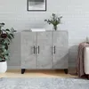 Image de Buffet Gris Béton 90x34x80 Cm Bois D'ingénierie Vidaxl