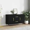 Image de vidaXL Buffet noir 100x36x60 cm bois dingénierie 828149