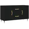 Image de Vidaxl buffet noir 100x36x60 cm bois d'ingénierie