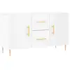 Image de Vidaxl buffet blanc 100x36x60 cm bois d'ingénierie