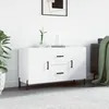 Image de Buffet Blanc 100x36x60 Cm Bois D'ingénierie Vidaxl
