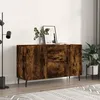 Image de Buffet Chêne Fumé 100x36x60 Cm Bois D'ingénierie Vidaxl