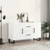 Image de Buffet Blanc 100x36x60 Cm Bois D'ingénierie Vidaxl