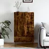 Image de Buffet Haut Chêne Fumé 69,5x31x115 Cm Bois D'ingénierie Vidaxl