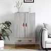 Image de Buffet Haut Sonoma Gris 69,5x31x115 Cm Bois D'ingénierie Vidaxl