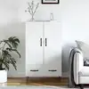 Image de Buffet Haut Blanc 69,5x31x115 Cm Bois D'ingénierie Vidaxl
