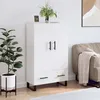 Image de Buffet Haut Blanc 69,5x31x115 Cm Bois D'ingénierie Vidaxl