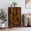 Image de Buffet Haut Chêne Fumé 69,5x31x115 Cm Bois D'ingénierie Vidaxl