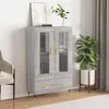 Image de Buffet Haut Sonoma Gris 69,5x31x115 Cm Bois D'ingénierie Vidaxl