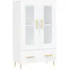 Image de Vidaxl buffet haut blanc 69,5x31x115 cm bois d'ingénierie