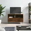 Image de Meuble Tv Chêne Marron 80x36x50 Cm Bois D'ingénierie Vidaxl