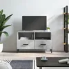 Image de Meuble Tv Gris Béton 80x36x50 Cm Bois D'ingénierie Vidaxl