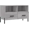 Image de Meuble Tv Sonoma Gris 80x36x50 Cm Bois D'ingénierie Vidaxl