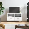 Image de Meuble Tv Blanc 80x36x50 Cm Bois D'ingénierie Vidaxl