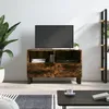 Image de Meuble Tv Chêne Fumé 80x36x50 Cm Bois D'ingénierie Vidaxl
