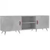 Image de Vidaxl meuble tv gris béton 150x30x50 cm bois d'ingénierie