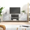 Image de Meuble Tv Gris Béton 150x30x50 Cm Bois D'ingénierie Vidaxl