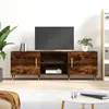Image de Meuble Tv Chêne Fumé 150x30x50 Cm Bois D'ingénierie Vidaxl