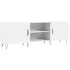 Image de Vidaxl meuble tv blanc 150x30x50 cm bois d'ingénierie