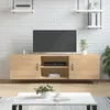 Image de vidaXL Meuble TV chêne sonoma 150x30x50 cm bois dingénierie 829095