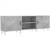 Image de Vidaxl meuble tv gris béton 150x30x50 cm bois d'ingénierie