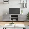 Image de Meuble Tv Sonoma Gris 150x30x50 Cm Bois D'ingénierie Vidaxl