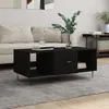 Image de Table Basse Noir 102x50x40 Cm Bois D'ingénierie Vidaxl