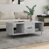 Image de Table Basse Gris Béton 102x50x40 Cm Bois D'ingénierie Vidaxl