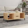 Image de vidaXL Table basse chêne sonoma 102x50x40 cm bois dingénierie 829303