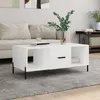 Image de Table Basse Blanc 102x50x40 Cm Bois D'ingénierie Vidaxl