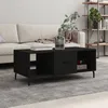 Image de Table Basse Noir 102x50x40 Cm Bois D'ingénierie Vidaxl