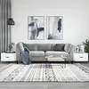 Image de Tables Basses 2 Pcs Blanc 50x50x40 Cm Bois D'ingénierie Vidaxl