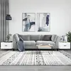 Image de vidaXL Tables basses 2 pcs blanc brillant 50x50x40cm bois dingénierie 829337