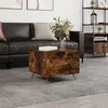 Image de Table Basse Chêne Fumé 50x50x40 Cm Bois D'ingénierie Vidaxl