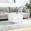Image de Table Basse Blanc 50x50x40 Cm Bois D'ingénierie Vidaxl
