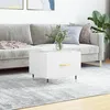 Image de vidaXL Table basse blanc brillant 50x50x40 cm bois dingénierie 829352