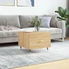 Image de Table Basse Chêne Sonoma 50x50x40 Cm Bois D'ingénierie Vidaxl